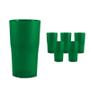 Imagem de Kit 6 Copos Roma Fibra Madeira Green Colors Verde 360Ml