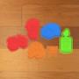 Imagem de Kit 6 Cortadores Marcadores Encanto Pasta Cookie Massinha