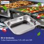 Imagem de Kit 6 Cubas Gastronômicas Inox para Buffet GN 1/2X65MM  Sebem