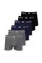 Imagem de Kit 6 Cuecas Masculinas Boxer Microfibra Lisa Polo Wear Sortido