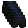 Imagem de Kit 6 Cuecas Zorba Infantil Boxer sem Costura Algodão 678 Preto