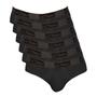 Imagem de Kit 6 Cuecas Zorba Slip Plus 716 Branco - P Preto