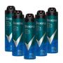Imagem de Kit 6 Desodorante Rexona Men Active Dry Aerosol Antitranspirante 72h 150ml