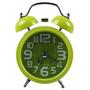 Imagem de Kit 6 Despertadores de Cabeceira e Mesa Relógio Analógico de Ponteiro com Alarme Barulhento Cor Verde