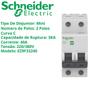 Imagem de Kit 6 Disjuntor Schneider Mini Curva C 40a 3ka 220/380v