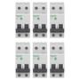 Imagem de Kit 6 Disjuntor Schneider Mini Curva C 40a 3ka 220/380v