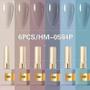 Imagem de KIT 6 Esmalte Gel Led Uv Zem Nail Gel Soak Off Color Coat 15 ml Uv/Led Novas Cores