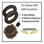 Imagem de Kit 6 Espumas Reposição Headset Bose A10 A20 Com Espuma do Microfone 