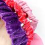 Imagem de Kit 6 faixas de cabelo tecido veludo com enfeite de lacinho fashion para maquiagem feminino