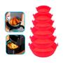 Imagem de Kit 6 Formas Silicone Air Fryer Leve Resistente Multiuso