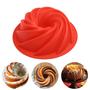 Imagem de Kit 6 Forminhas Silicone Espiral Torta Cupcake Muffim Mini