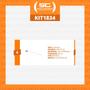 Imagem de KIT - 6 Ganchos Simples 30cm Branco para Gôndolas New Plus - Sa Gôndolas