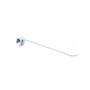 Imagem de KIT - 6 Ganchos Simples 30cm Branco para Gôndolas New Plus - Sa Gôndolas