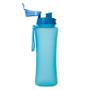 Imagem de Kit 6 Garrafa Squeeze Azul Com Tampa de 600ml