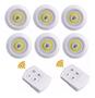 Imagem de Kit 6 Lampadas Spot Led Luminaria Controle Sem Fio Remoto