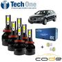 Imagem de Kit 6 Lâmpadas Super Led 8000k Audi A3 2009/2013 Tech One Code Farol Alto Baixo e Milha + Pingo T10