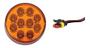Imagem de KIT 6 Lanterna Ônibus Caminhão Carreta Bugue Traseira LED 12 volts Ø 9.60cm com Conector