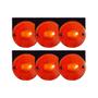Imagem de Kit 6 Lanternas Lateral 85mm Randon Âmbar Sem Conector