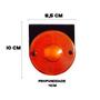 Imagem de Kit 6 Lanternas Lateral 85mm Randon Âmbar Sem Conector