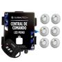 Imagem de Kit 6 Led Piscina Monocromático 9W + Central + Controle - Luxpool