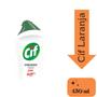 Imagem de Kit  6 limpador cif cremoso limpeza  profunda 450ml laranja