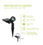 Imagem de Kit 6 Luminaria Solar Jardim Espeto Spot 10 Lumens Luz Verde