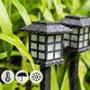 Imagem de Kit 6 Luminárias Led Solar Jardim Bom-4601 Ip65 Quente