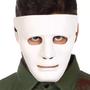 Imagem de Kit 6 Máscara Branca Lisa Sem Face Fantasia Halloween Festa