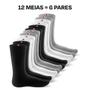 Kit 6 Meias Esportiva Corrida Longas Sandrini Cano Alto Imagem de Kit 6 Meias Esportiva Corrida Longas Sandrini Cano Alto