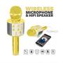 Imagem de Kit 6 Microfone Bluetooth Wster Ws-858 Alto-Falante Karaokê