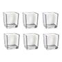 Imagem de Kit 6 Mini Vaso De Vidro Castiçal Porta Vela De Mesa 300 Ml