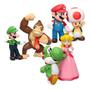 Imagem de Kit 6 Miniaturas Super Mario Com Mario, Luigi, Peach e Mais