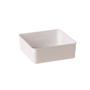 Imagem de Kit 6 Organizador Multiuso Modular De Plástico Branco Quadrado 14,5 x 14,5 x 5 cm
