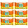 Imagem de Kit 6 Pacotes Toalha Umedecida Leve 100 Pague 80 Flip Top Espeial Natural Baby