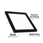 Imagem de Kit 6 Painel Plafon Led 24w Embutir Quadrado Borda Preta - Branco Frio 