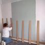 Imagem de Kit 6 Painel Ripas Shiplap Mdf 3Mm Decoração Parede 3D