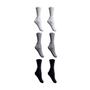 Imagem de Kit 6 pares de meia cano longo esporte básica lisa masculinas