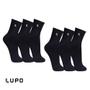 Imagem de Kit 6 Pares Meia Lupo Cano Médio Masculina Atacado Original