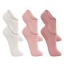 Imagem de Kit 6 Pares Meia Lupo Feminina Invisível Branco Rosa Salmao