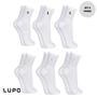 Imagem de Kit 6 Pares Meia Meias Lupo Algodão Cano Médio Longo Alto Masculina Masculino Media Original 3245