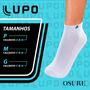 Imagem de Kit 6 Pares Meias Lupo Original Algodão Masculina Feminina Cano Curto Baixo Soquete Atacado 3225