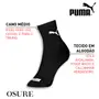 Imagem de Kit 6 Pares Meias Puma Cano Médio Alto Algodão Meia Adulto Masculino Feminino Academia Original