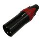 Imagem de Kit 6 pçs - plug xlr macho - vermelho e preto - cannon macho