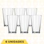 Imagem de Kit 6 Peças Copos Vidro Londres 240 ML Tranaparentes Bebidas