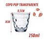 Imagem de Kit 6 Peças Transparente Copos Vidro Redondo Bangkok 250ML