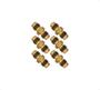 Imagem de Kit 6 peças - União Regular 1/4" SAE macho x 1/4" SAE macho
