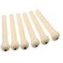 Imagem de Kit 6 Pinos Guitarra Avulso Branco + Kit 4 Pinos Violão Preto