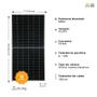 Imagem de Kit 6 Placa Solar QnSolar 555W Monocristalino - QNM182-HS-72