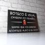 Imagem de Kit 6 Placas Decorativas Frases Engraçadas De Boteco - Bar