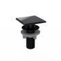 Imagem de Kit 6 Plug Tapa Furo Preto Acabamento Quadrado Torneira Balcão Parede Bidê Blukit 50mm